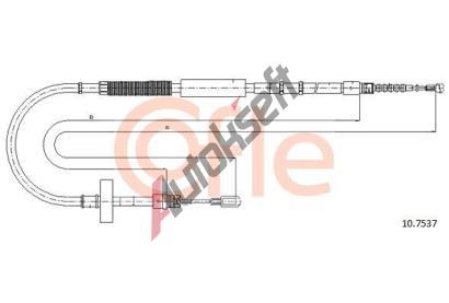 COFLE Tan lanko parkovac brzdy CFL 10.7537, 10.7537
