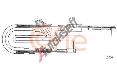 COFLE Tan lanko parkovac brzdy CFL 10.754, 10.754