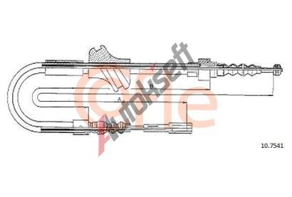 COFLE Tan lanko parkovac brzdy CFL 10.7541, 10.7541