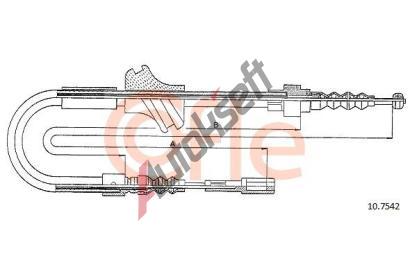 COFLE Tan lanko parkovac brzdy CFL 10.7542, 10.7542