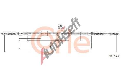 COFLE Tan lanko parkovac brzdy CFL 10.7547, 10.7547