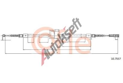 COFLE Tan lanko parkovac brzdy CFL 10.7557, 10.7557