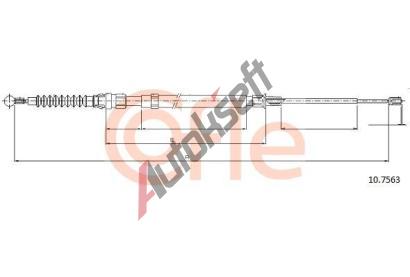 COFLE Tan lanko parkovac brzdy CFL 10.7563, 10.7563