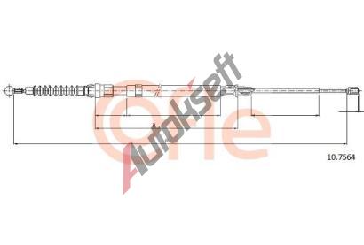 COFLE Tan lanko parkovac brzdy CFL 10.7564, 10.7564