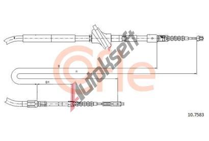 COFLE Tan lanko parkovac brzdy CFL 10.7583, 10.7583