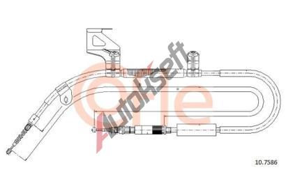 COFLE Tan lanko parkovac brzdy CFL 10.7586, 10.7586