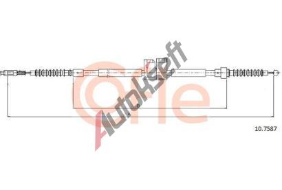 COFLE Tan lanko parkovac brzdy CFL 10.7587, 10.7587