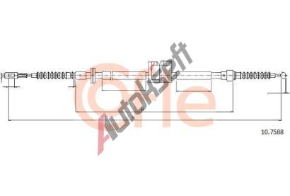COFLE Tan lanko parkovac brzdy CFL 10.7588, 10.7588