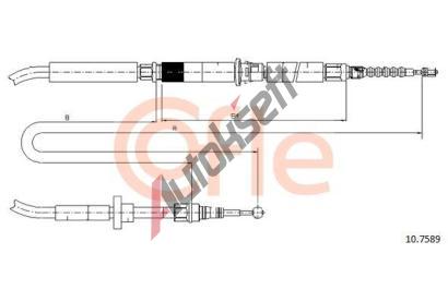 COFLE Tan lanko parkovac brzdy CFL 10.7589, 10.7589