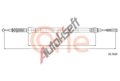 COFLE Tan lanko parkovac brzdy CFL 10.7620, 10.7620