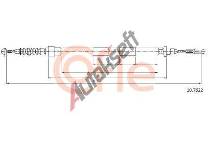 COFLE Tan lanko parkovac brzdy CFL 10.7622, 10.7622