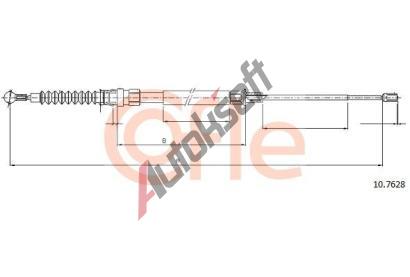 COFLE Tan lanko parkovac brzdy CFL 10.7628, 10.7628