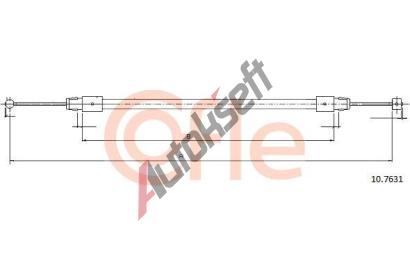 COFLE Tan lanko parkovac brzdy CFL 10.7631, 10.7631