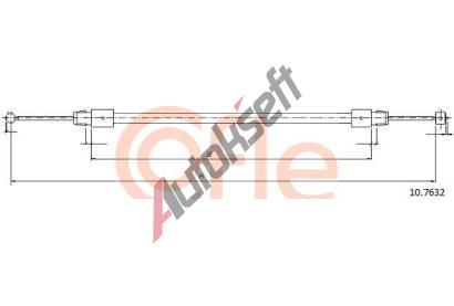 COFLE Tan lanko parkovac brzdy CFL 10.7632, 10.7632