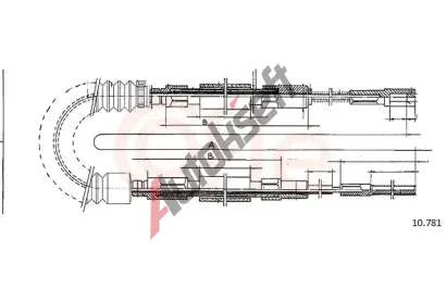 COFLE Ta�n� lanko parkovac� brzdy CFL 10.781, 10.781