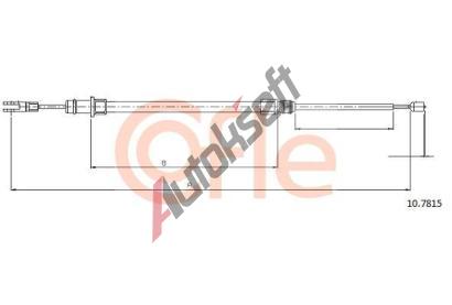 COFLE Ta�n� lanko parkovac� brzdy CFL 10.7815, 10.7815