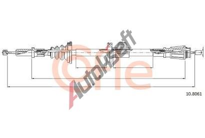 COFLE Tan lanko parkovac brzdy CFL 10.8061, 10.8061