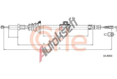 COFLE Tan lanko parkovac brzdy CFL 10.8063, 10.8063