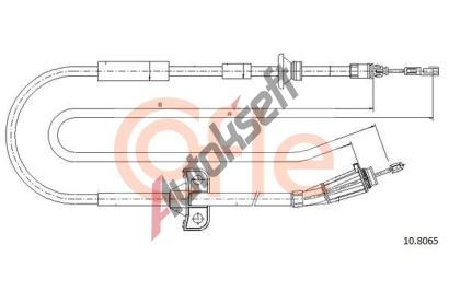 COFLE Tan lanko parkovac brzdy CFL 10.8065, 10.8065