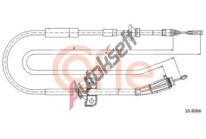 COFLE Tan lanko parkovac brzdy CFL 10.8066, 10.8066