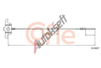 COFLE Tan lanko parkovac brzdy CFL 10.8067, 10.8067
