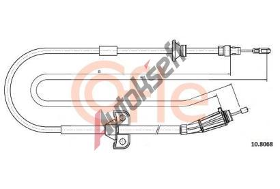 COFLE Ta�n� lanko parkovac� brzdy CFL 10.8068, 10.8068