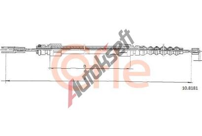 COFLE Tan lanko parkovac brzdy CFL 10.8181, 10.8181