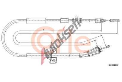 COFLE Tan lanko parkovac brzdy CFL 10.8185, 10.8185