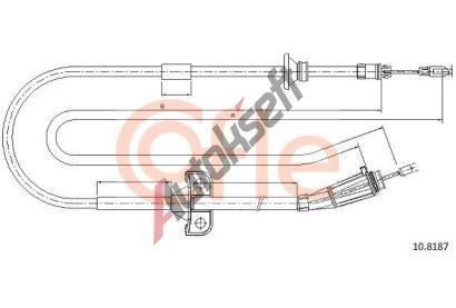 COFLE Tan lanko parkovac brzdy CFL 10.8187, 10.8187