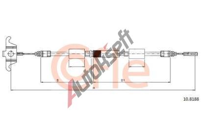 COFLE Tan lanko parkovac brzdy CFL 10.8188, 10.8188