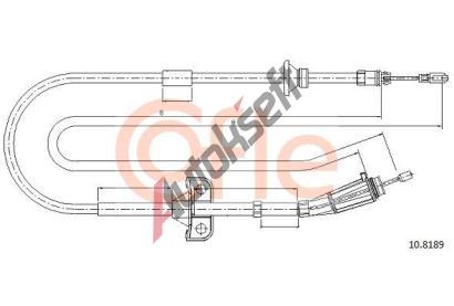 COFLE Tan lanko parkovac brzdy CFL 10.8189, 10.8189
