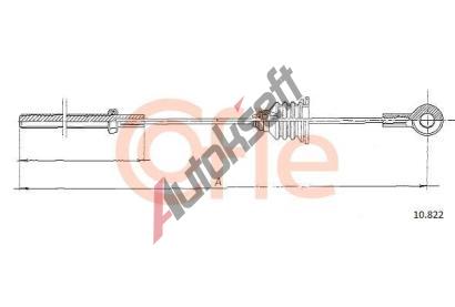 COFLE Ta�n� lanko parkovac� brzdy CFL 10.822, 10.822