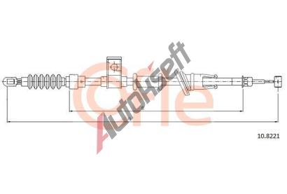 COFLE Tan lanko parkovac brzdy CFL 10.8221, 10.8221