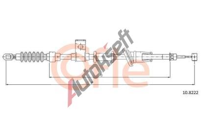 COFLE Tan lanko parkovac brzdy CFL 10.8222, 10.8222