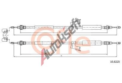 COFLE Tan lanko parkovac brzdy CFL 10.8225, 10.8225