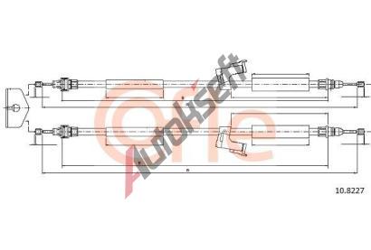 COFLE Tan lanko parkovac brzdy CFL 10.8227, 10.8227