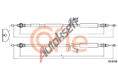 COFLE Tan lanko parkovac brzdy CFL 10.8228, 10.8228