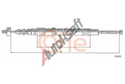 COFLE Tan lanko parkovac brzdy CFL 10.823, 10.823