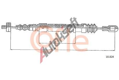 COFLE Tan lanko parkovac brzdy CFL 10.824, 10.824