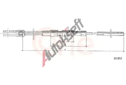 COFLE Ta�n� lanko parkovac� brzdy CFL 10.852, 10.852