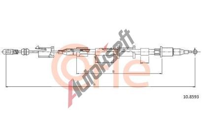 COFLE Tan lanko parkovac brzdy CFL 10.8593, 10.8593