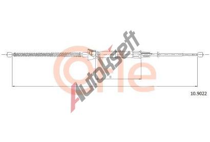 COFLE Tan lanko parkovac brzdy CFL 10.9022, 10.9022