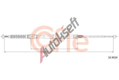COFLE Tan lanko parkovac brzdy CFL 10.9024, 10.9024