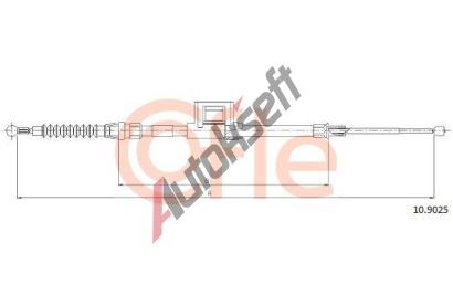 COFLE Tan lanko parkovac brzdy CFL 10.9025, 10.9025