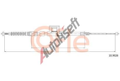 COFLE Tan lanko parkovac brzdy CFL 10.9026, 10.9026