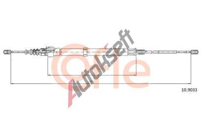 COFLE Tan lanko parkovac brzdy CFL 10.9033, 10.9033