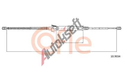 COFLE Tan lanko parkovac brzdy CFL 10.9034, 10.9034