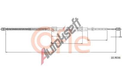 COFLE Tan lanko parkovac brzdy CFL 10.9036, 10.9036