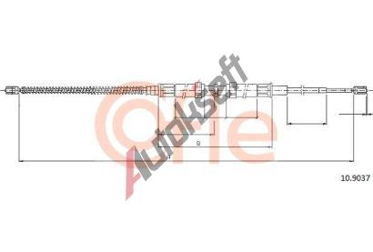 COFLE Tan lanko parkovac brzdy CFL 10.9037, 10.9037