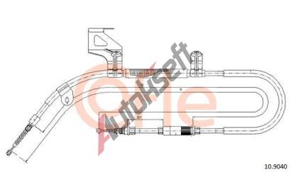 COFLE Tan lanko parkovac brzdy CFL 10.9040, 10.9040